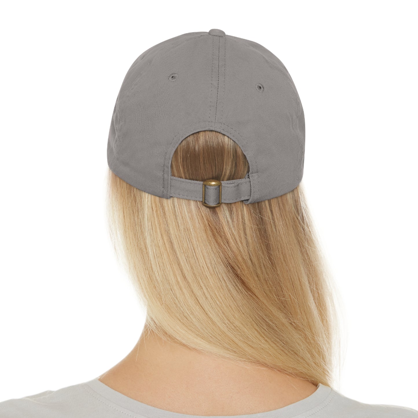 Hiking Is Always A Good Idea Dad Hat with Leather Patch (Rectangle)