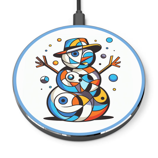 Abstract Winter Wonder Wireless Charger