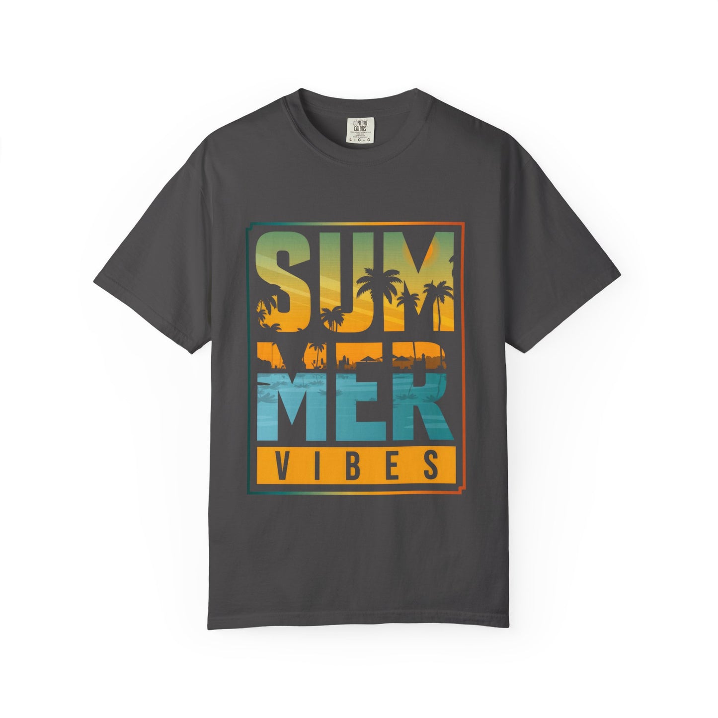 Unisex Summer Vibes T-Shirt - Garment-Dyed Tee for Beach Lovers & Vacation Fun