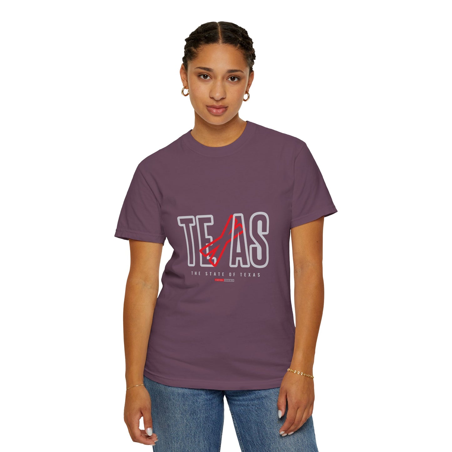 Texas Pride Unisex Garment-Dyed T-Shirt - Casual Style for State Lovers