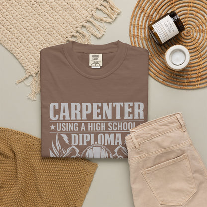 Carpenter T-Shirt - Unisex Garment-Dyed Tee for Skilled Trades
