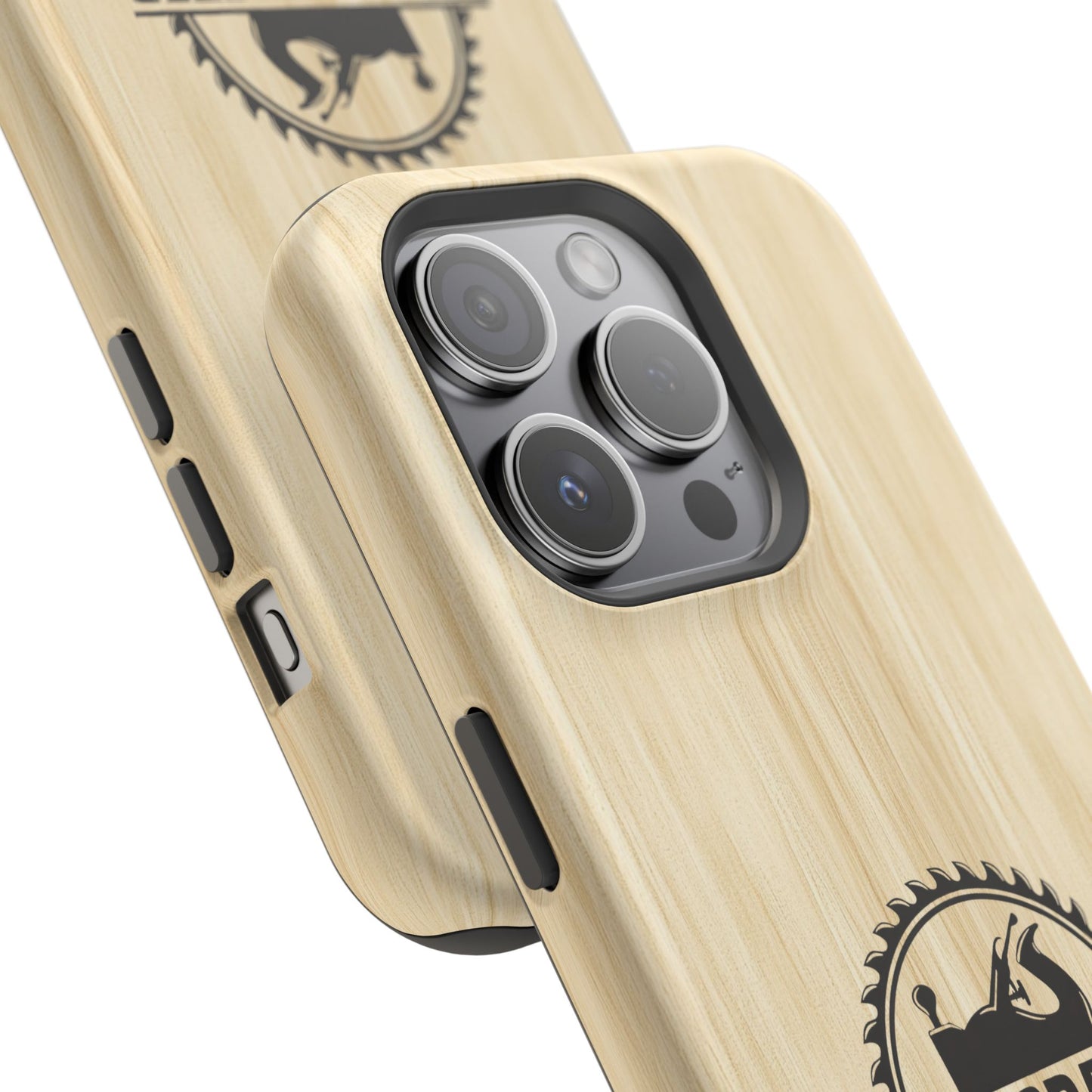 Handcrafted Woodworking Logo Magnetic Phone Cases