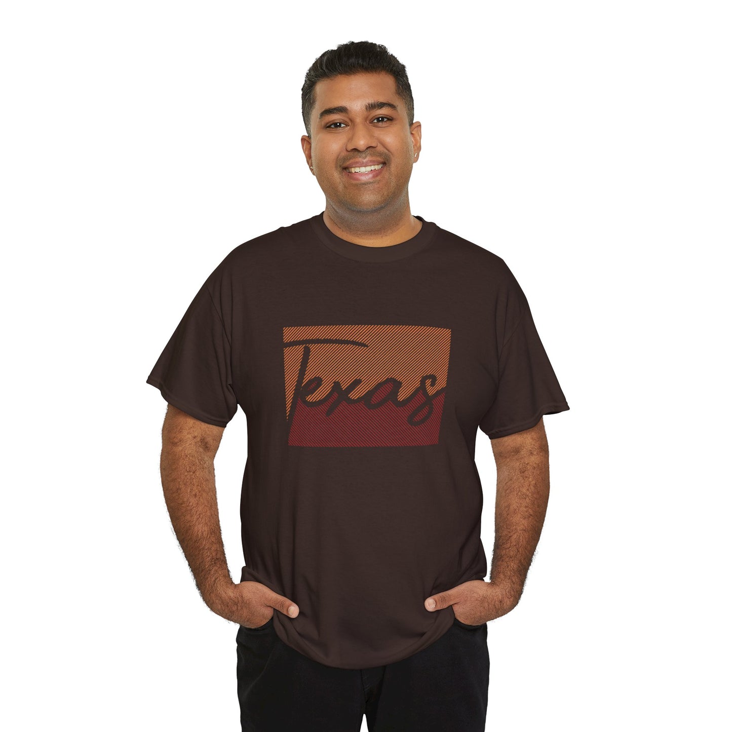 Texas Unisex Heavy Cotton Tee - Retro Style Tee for Texas Lovers