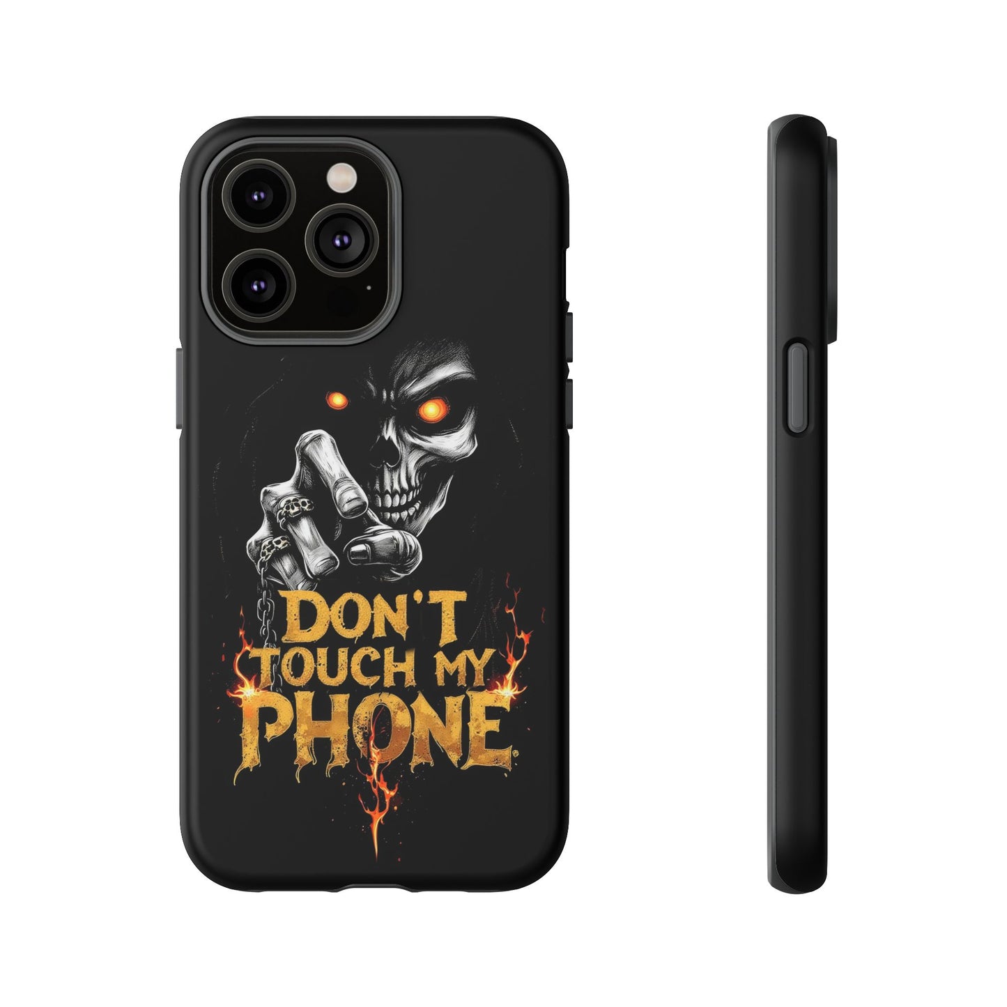 Skull iPhone Tough Cases, Don't Touch My Phone