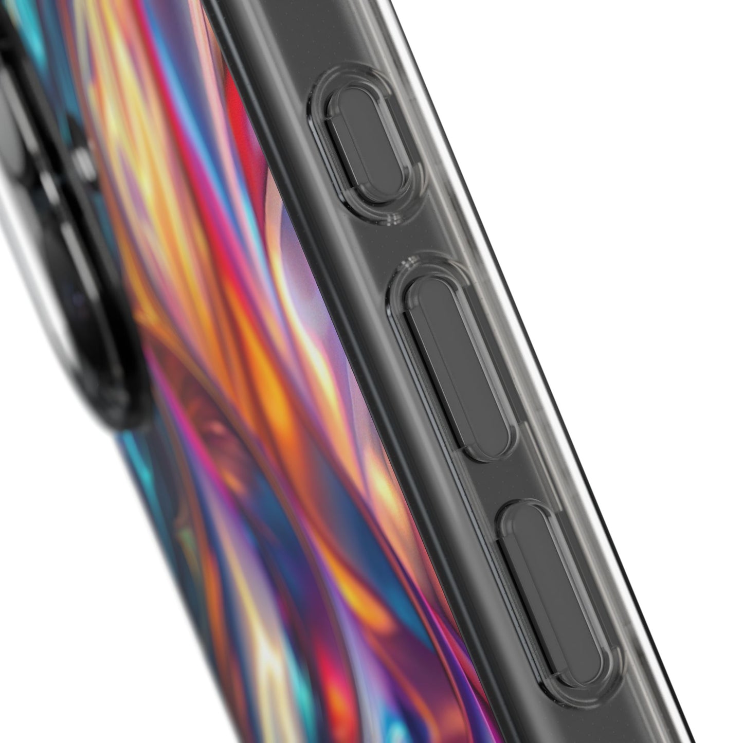 Colorful Clear Case for iPhone – Abstract Art Design