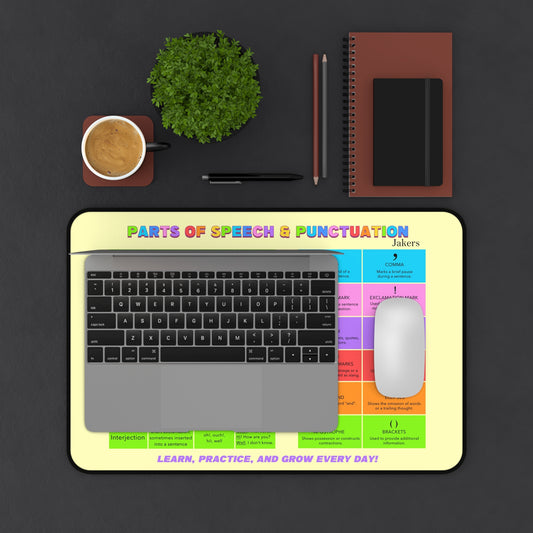 English Grammar Desk Mat, Part of Speech
