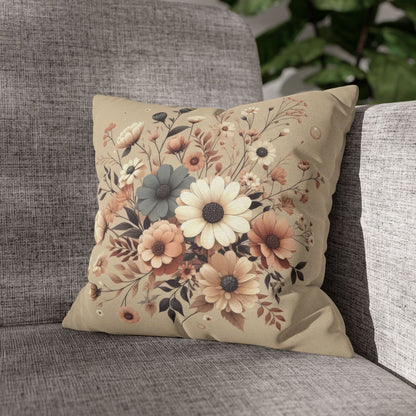 Cozy Pastels Spun Polyester Square Pillowcase