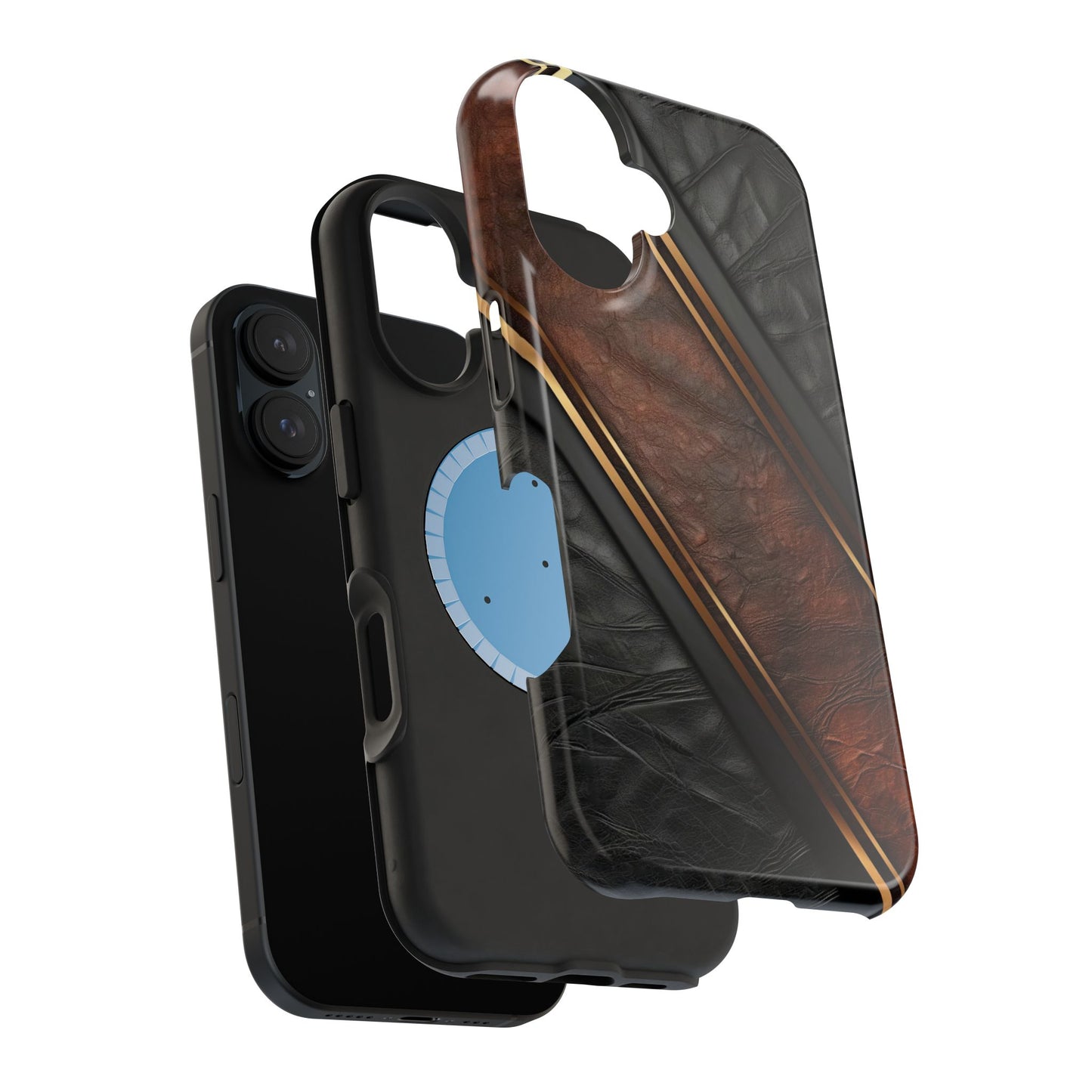 Stylish Leather Texture Magnetic Tough Cases