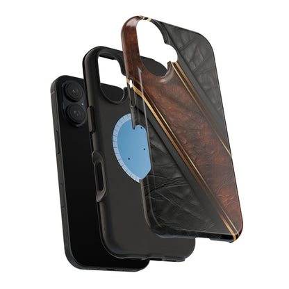 Stylish Leather Texture Magnetic Tough Cases