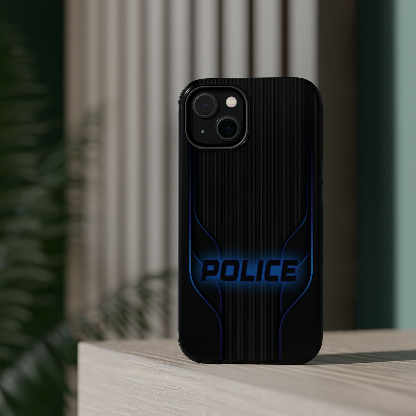 Police Magnetic Phone Cases, Blue Light