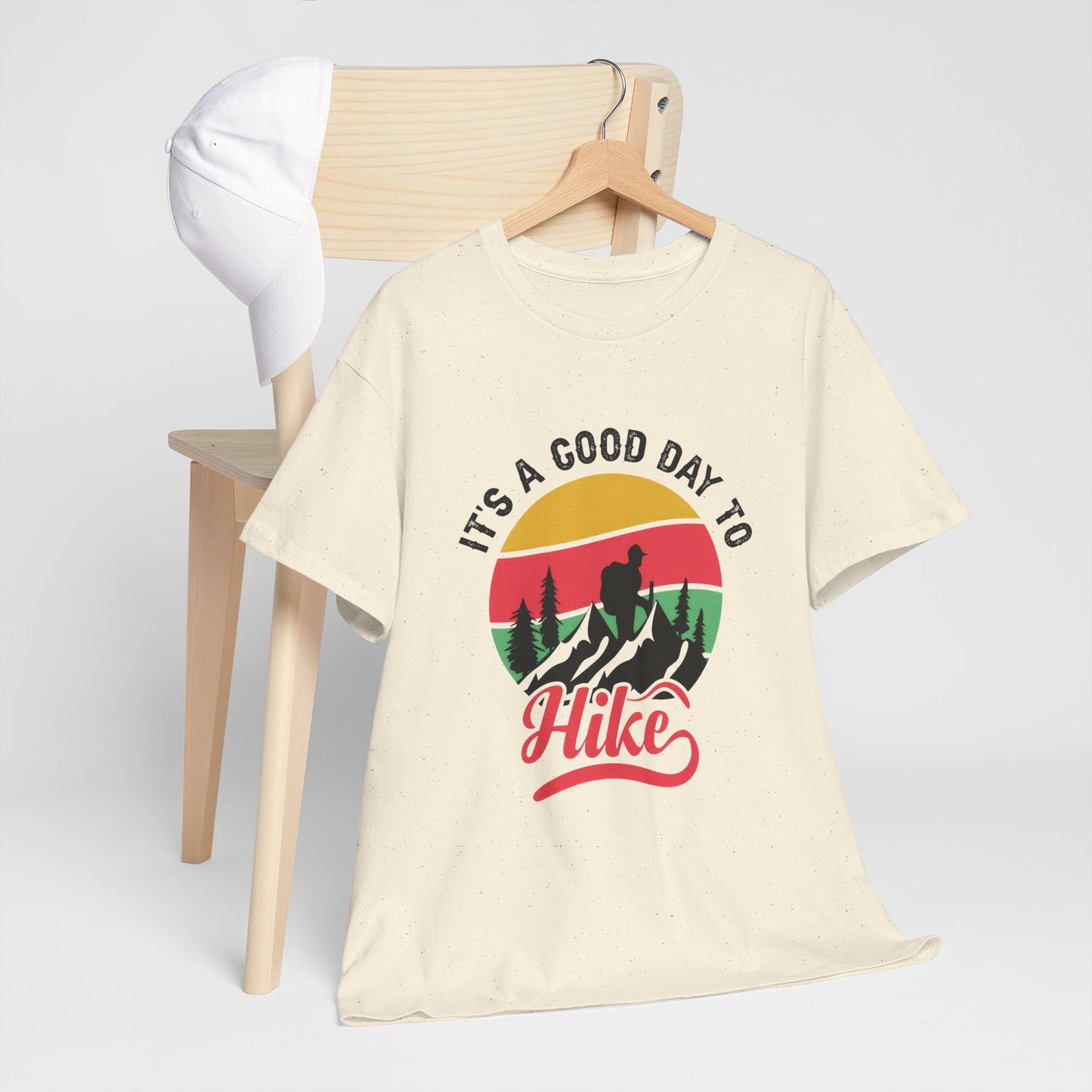 "It's a Good Day to Hike" Unisex Heavy Cotton Tee - Adventure Outdoor Shirt