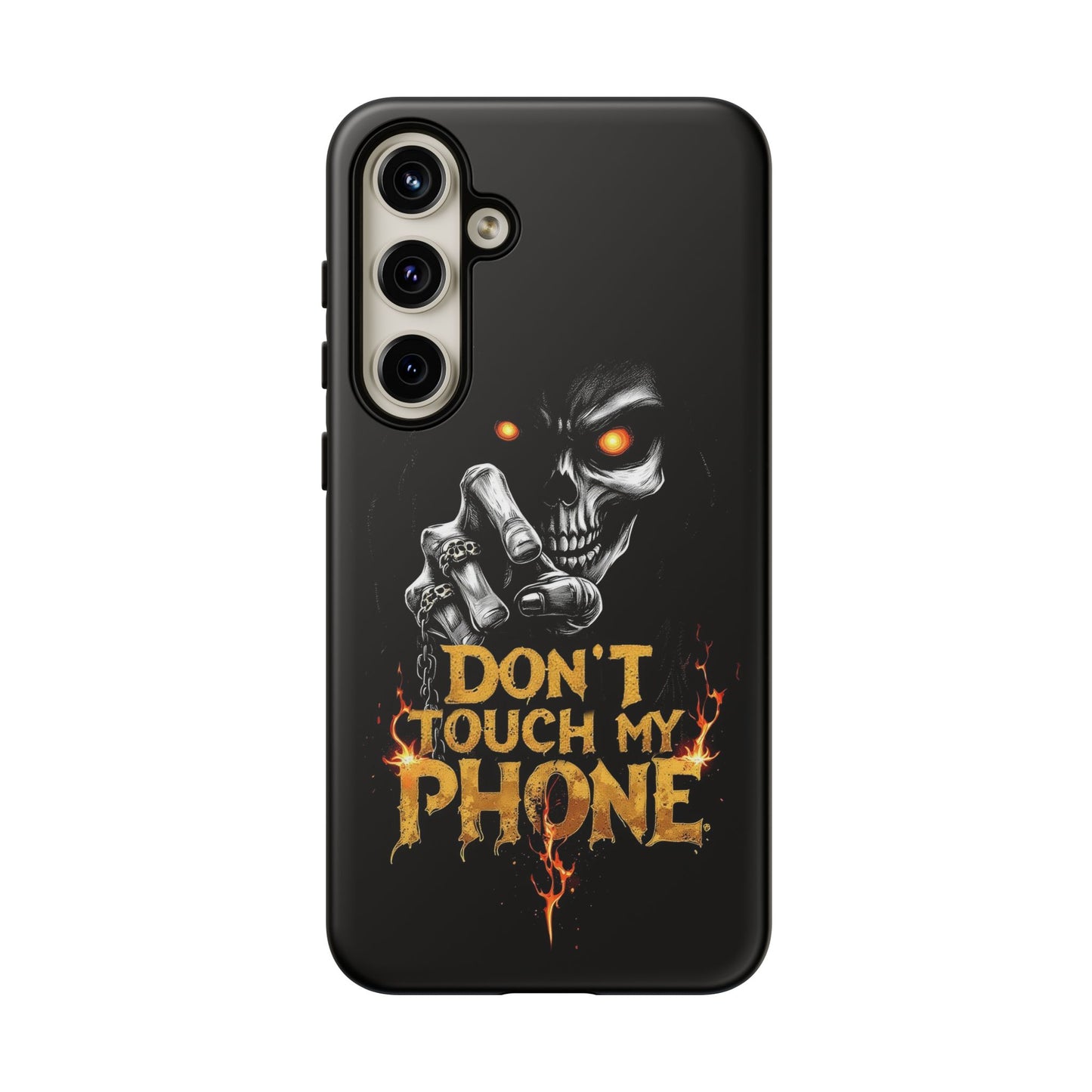 Skull Samsung Tough Cases, Don't Touch My Phone Cover,