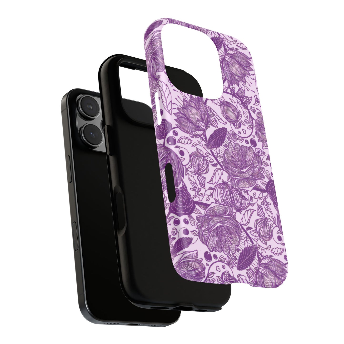 Graphical Garden: Purple Edition iPhone Tough Cases