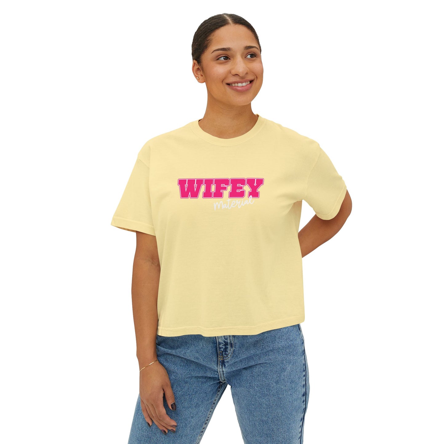 Wifey Material Women's Boxy Tee