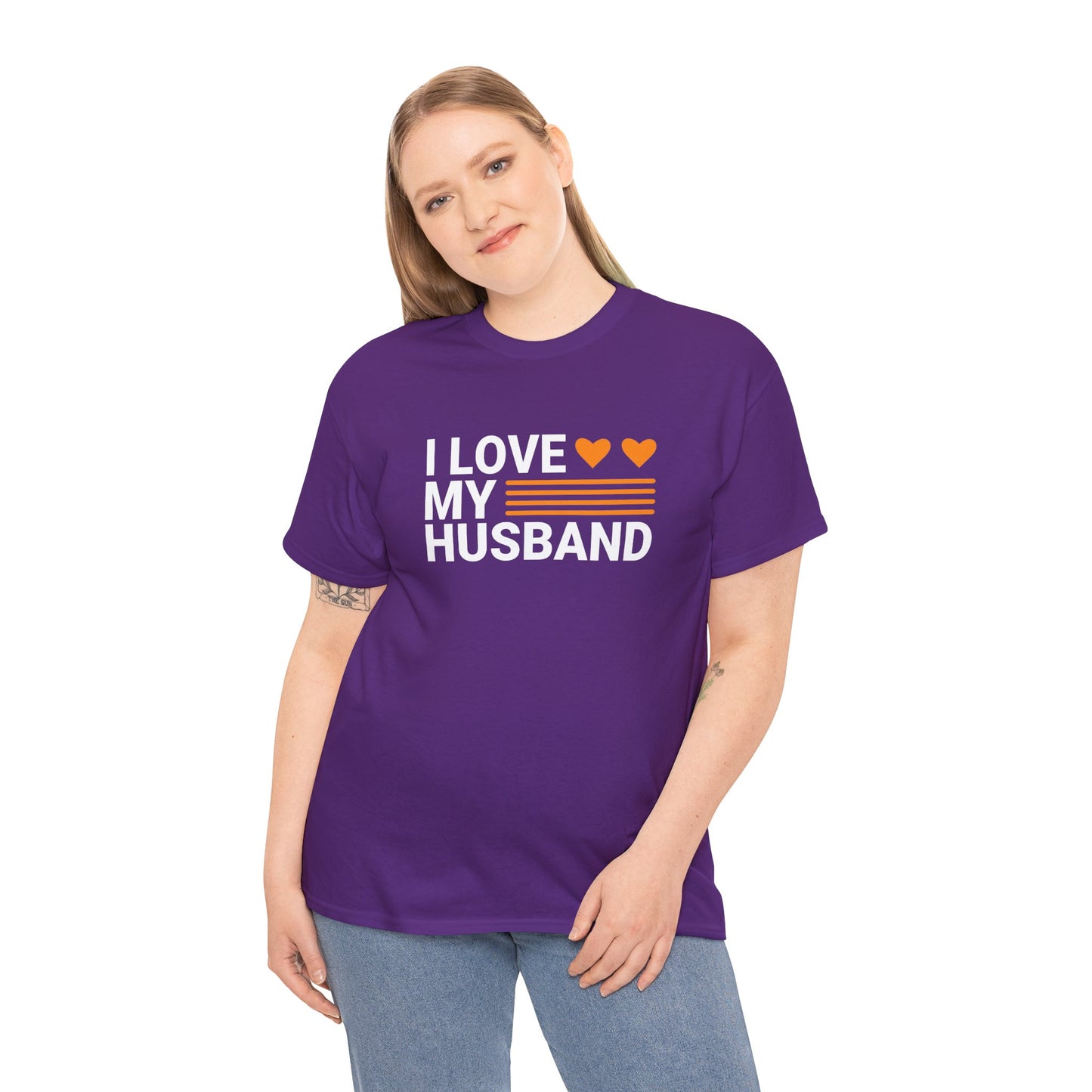 Love My Husband Unisex Heavy-Cotton Tee - Cute Casual Shirt