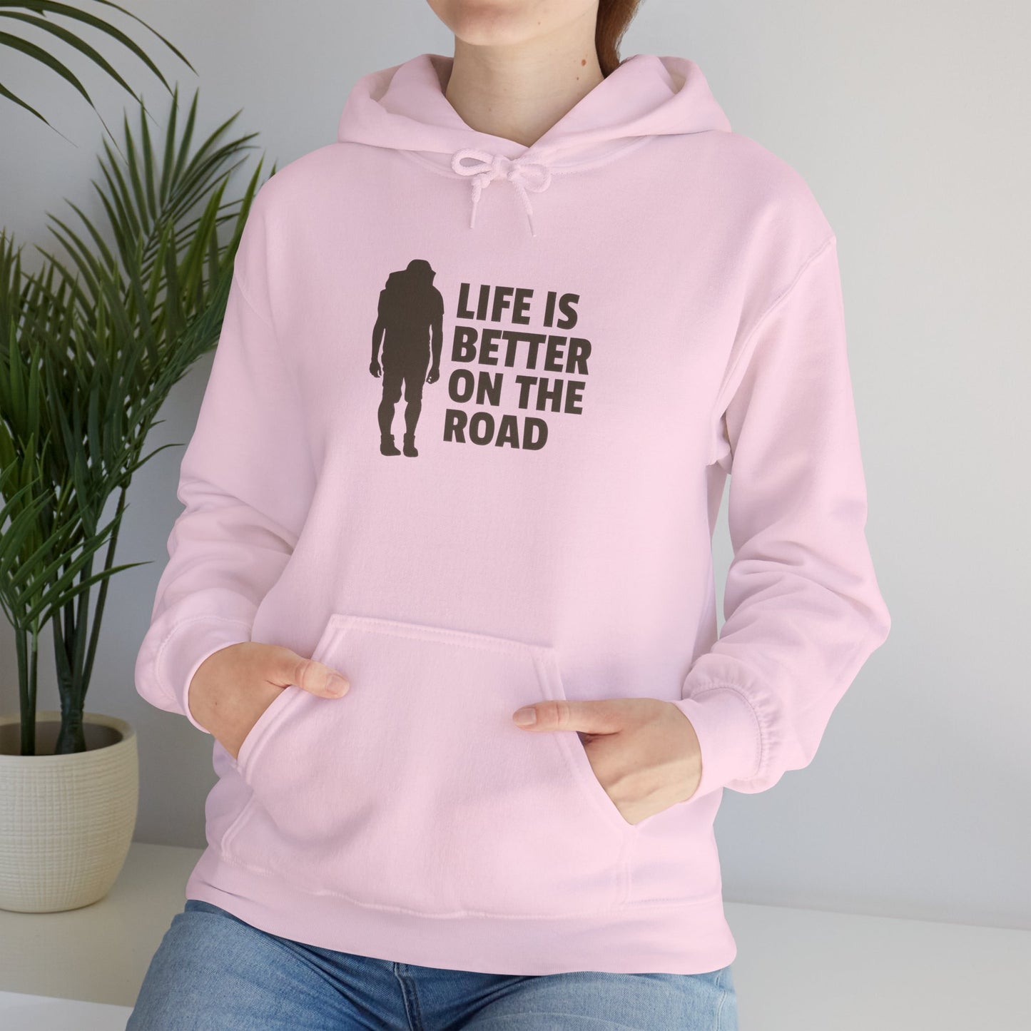 Life Is Better On The Road Unisex Heavy Blend™ Hooded Sweatshirt