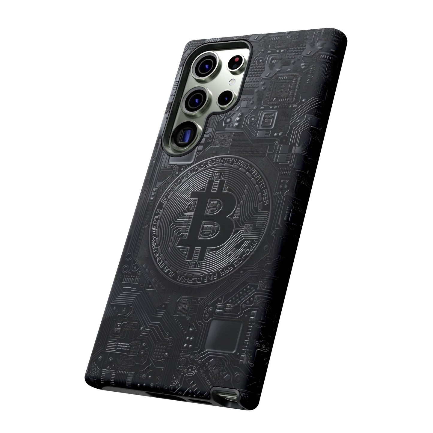 Bitcoin Samsung Tough Phone Case, Cryptocurrency Protection Cover
