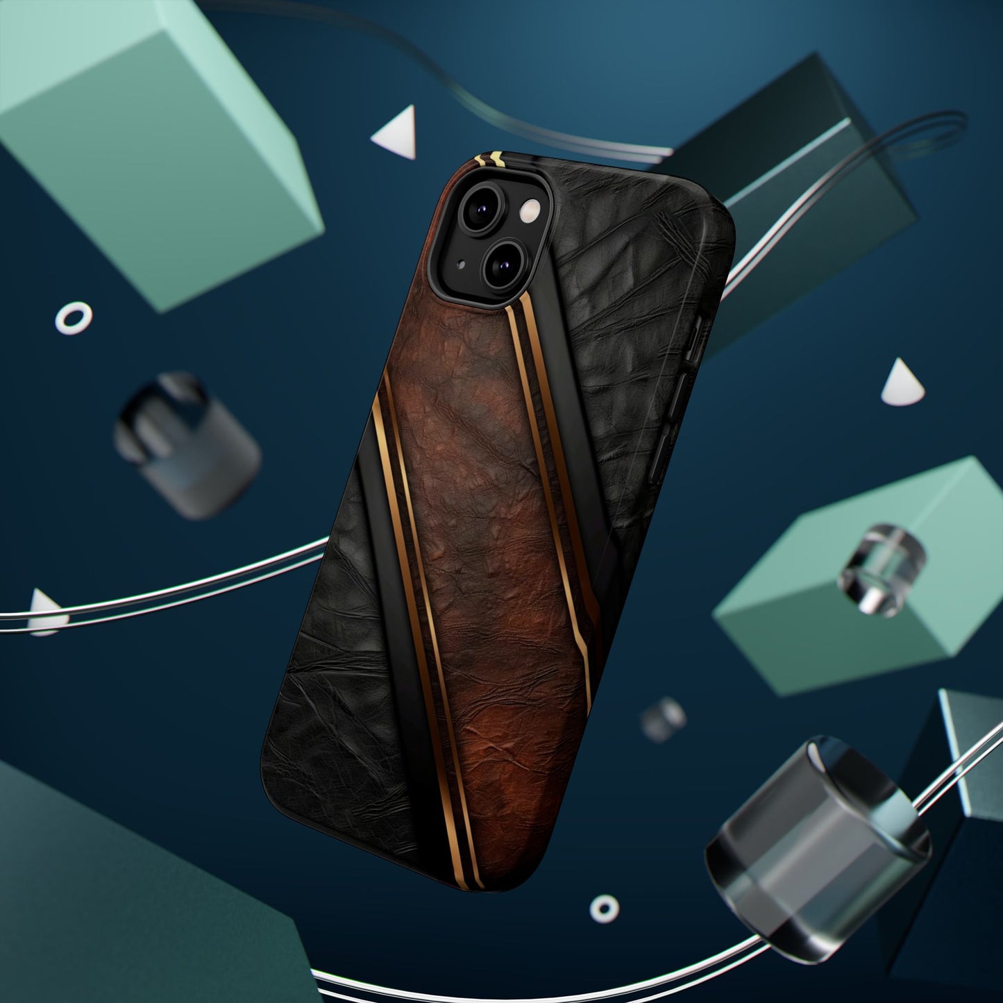 Stylish Leather Texture Magnetic Tough Cases