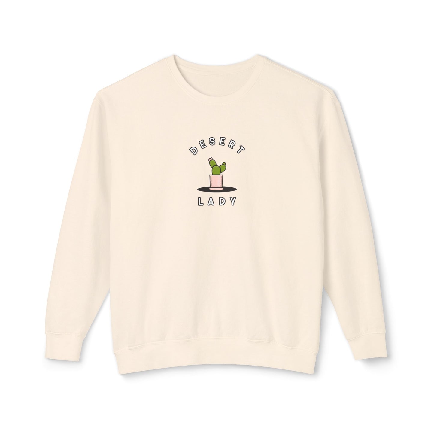 Desert Lady Unisex Lightweight Crewneck Sweatshirt