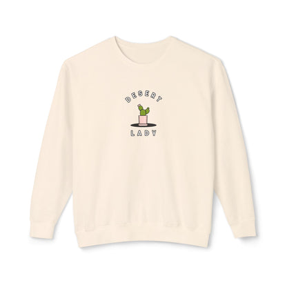 Desert Lady Unisex Lightweight Crewneck Sweatshirt