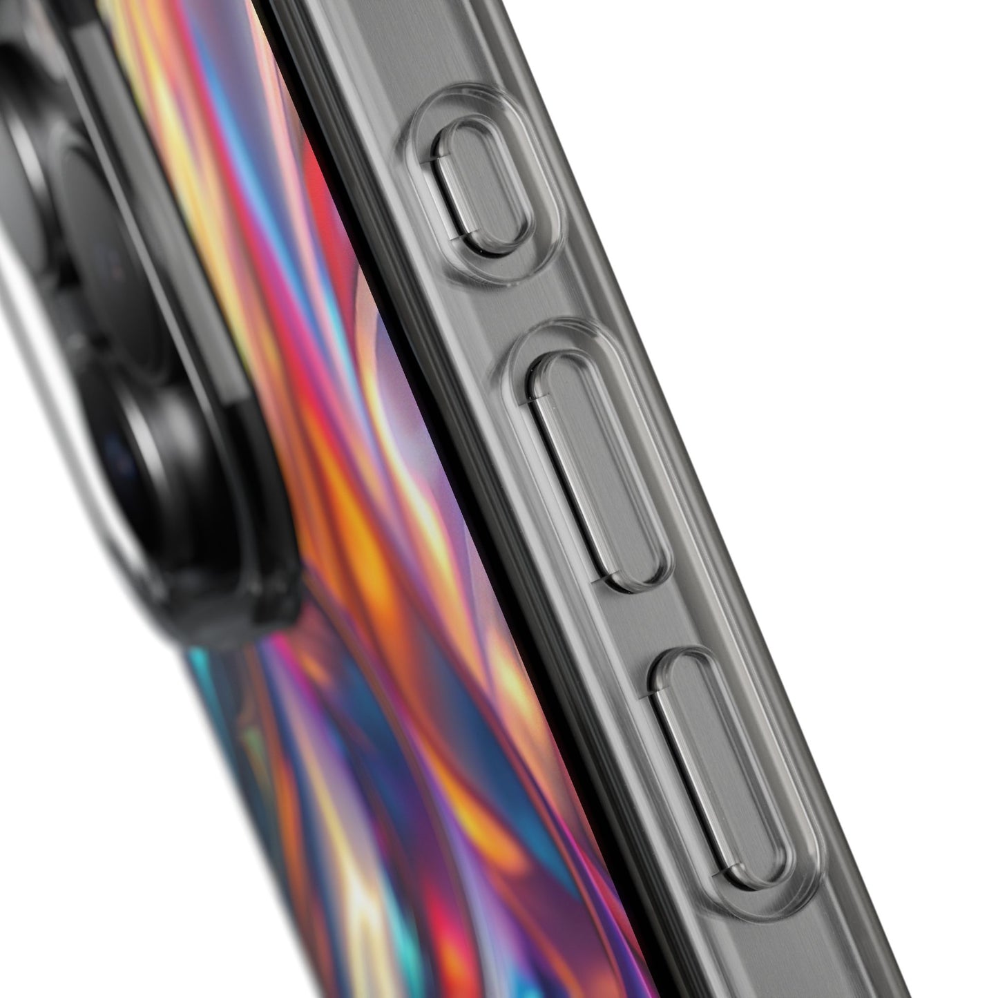 Colorful Clear Case for iPhone – Abstract Art Design