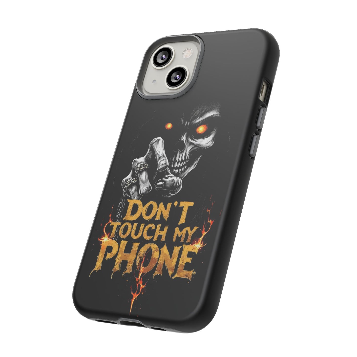 Skull iPhone Tough Cases, Don't Touch My Phone
