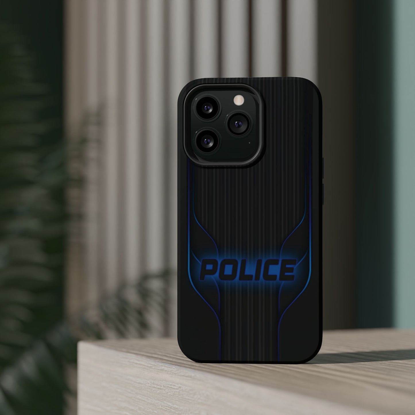 Police Magnetic Phone Cases, Blue Light