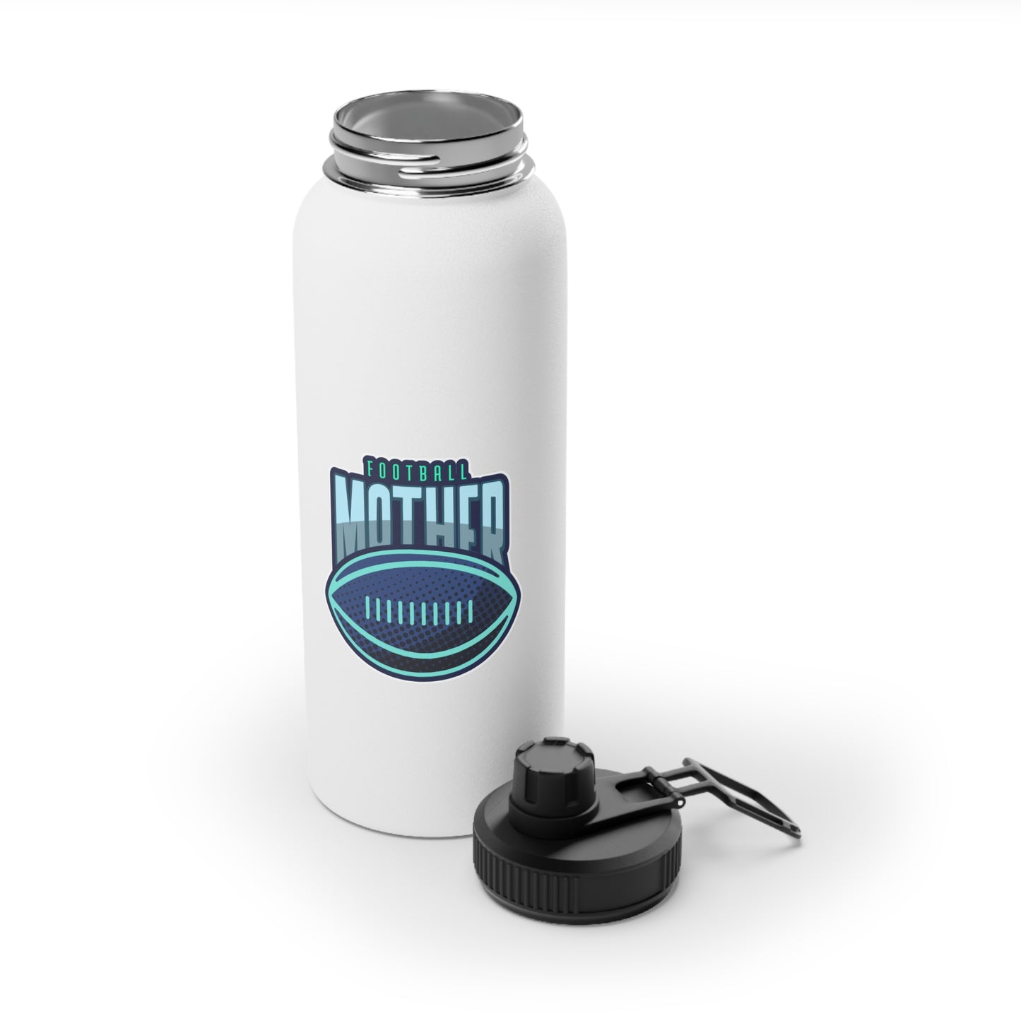 Football Mother Stainless Steel Water Bottle, Sports Lid