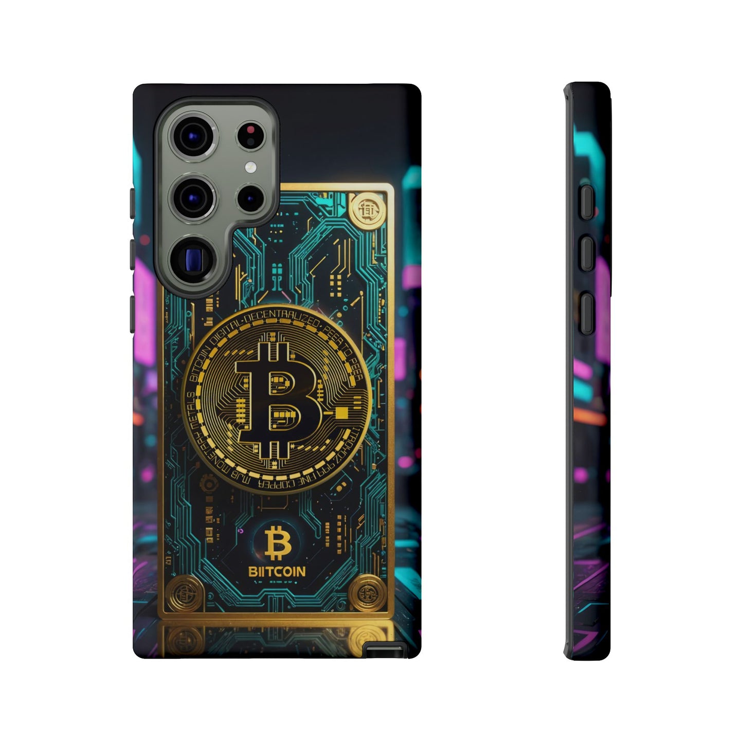 Bitcoin Samsung Phone Case - Tough Cases with Cryptocurrency Design