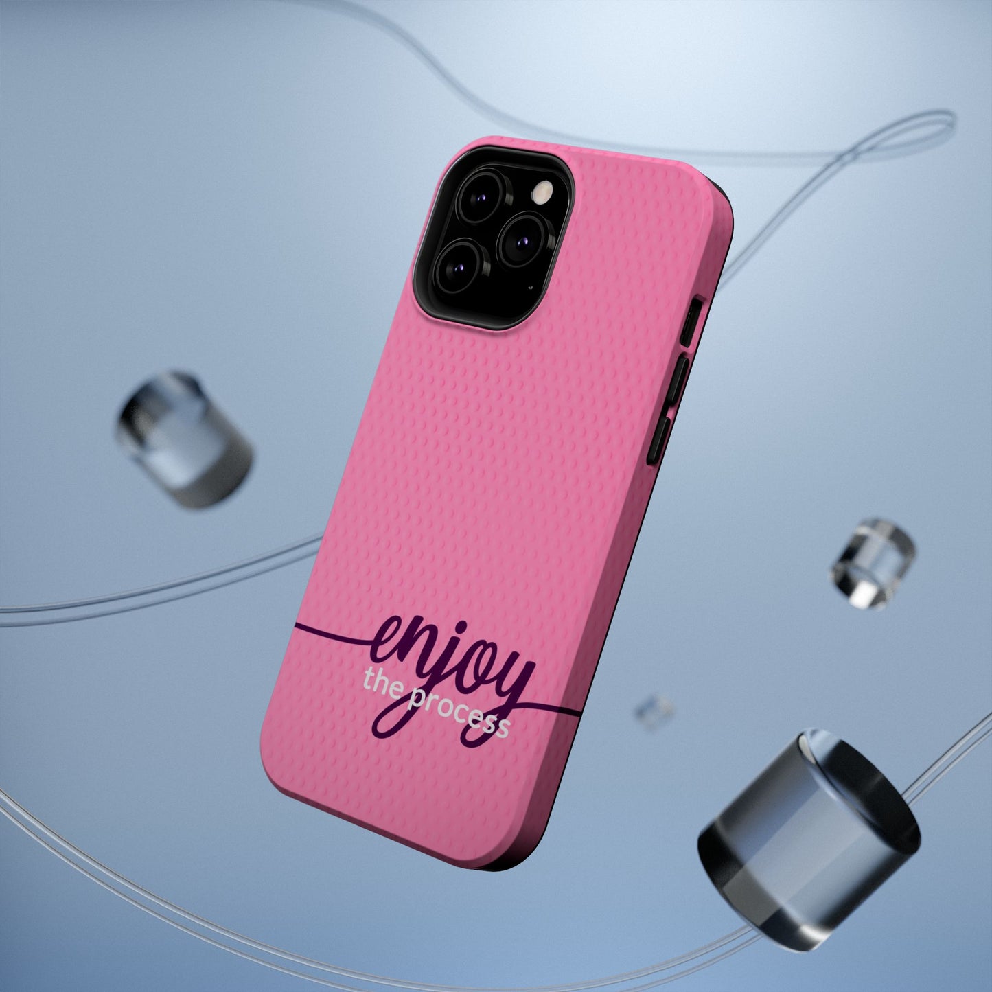 Enjoy the Process Magnetic Case - Motivational Pink Phone Cover for Women