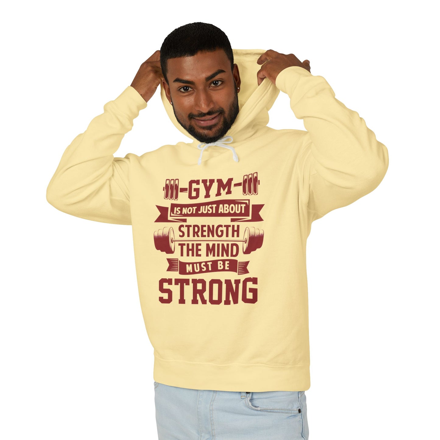 Gym Motivation Unisex Lightweight Hooded Sweatshirt