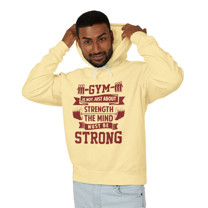 Gym Motivation Unisex Lightweight Hooded Sweatshirt