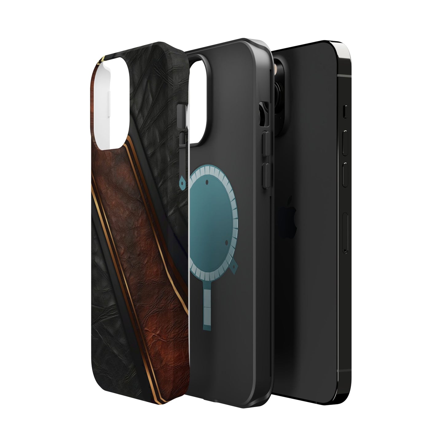 Stylish Leather Texture Magnetic Tough Cases