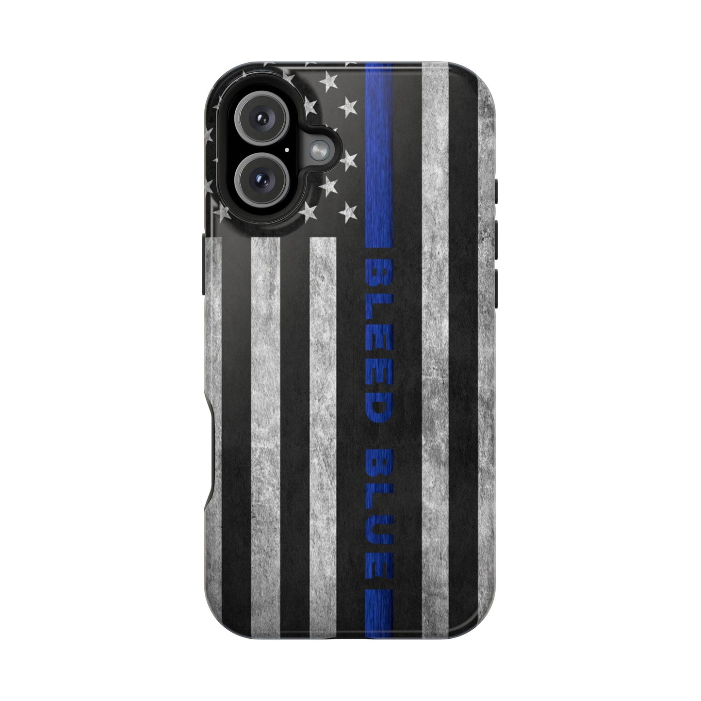 Police Magnetic Phone Cases, Bleed Blue