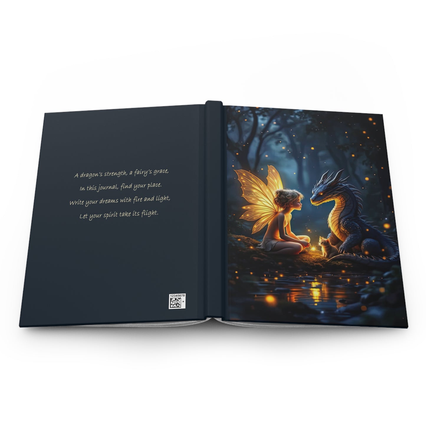 Mystical Fairy & Dragon Journal, Fantasy Hardcover Diary