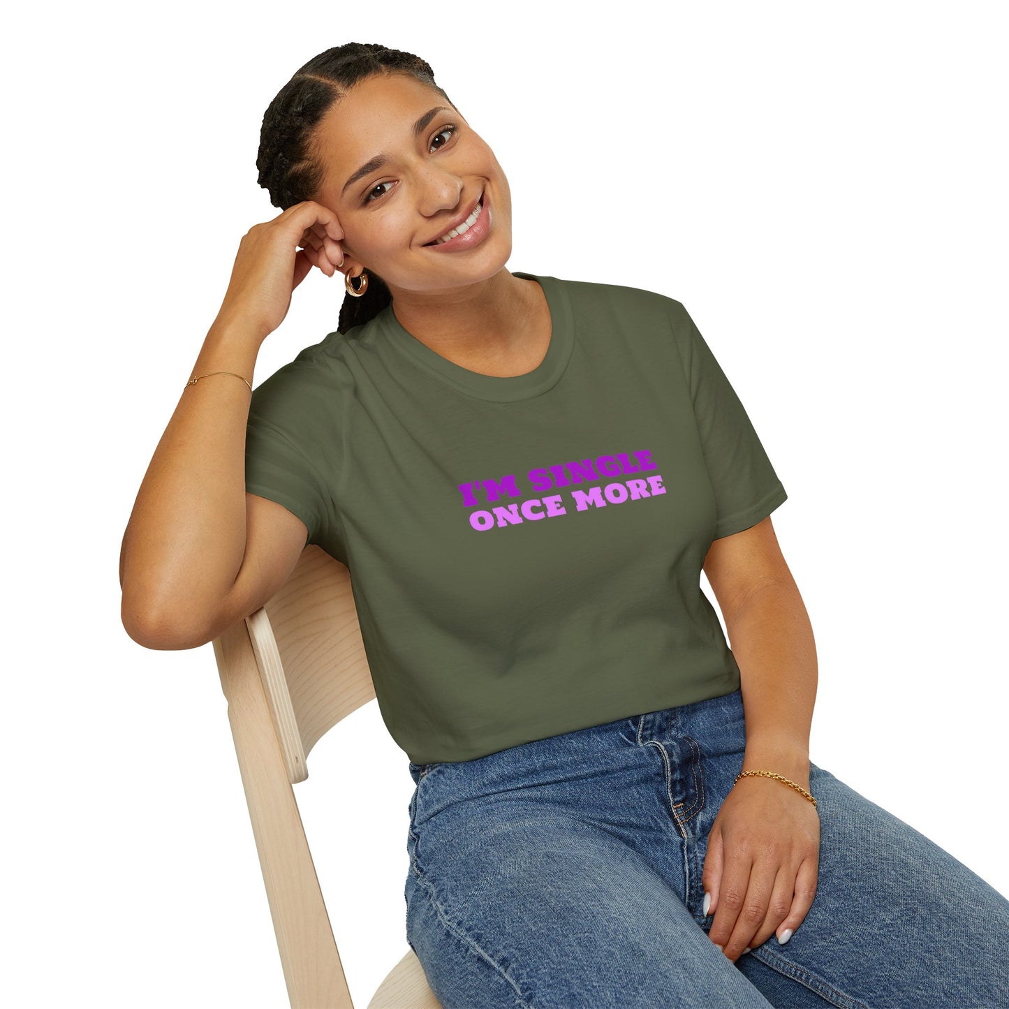 I'm Single Once More Unisex Softstyle T-Shirt