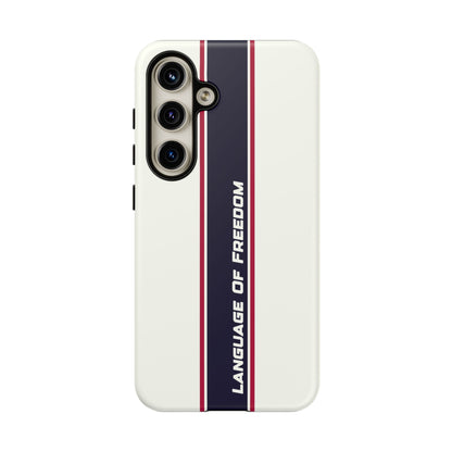Language of Freedom Tough Case – Minimalist Design