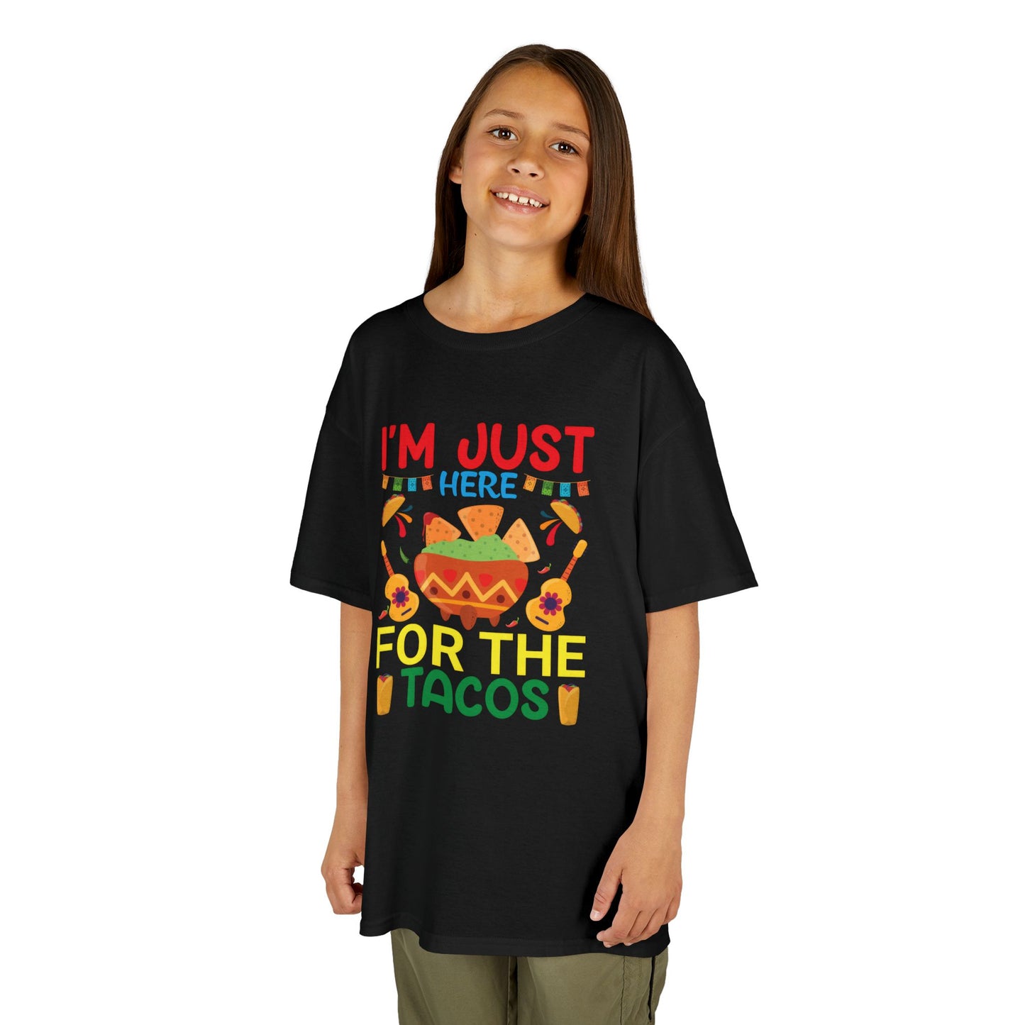 Kids Taco Lover Tee - I'm Just Here for the Tacos