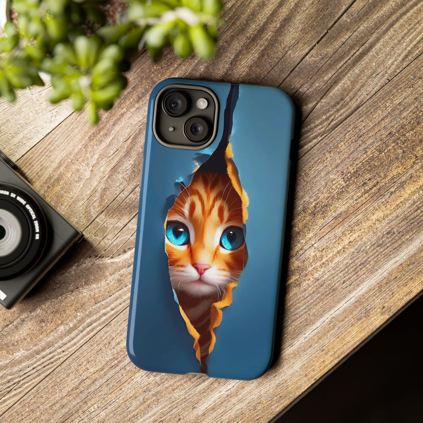 Curious Kitten Tough  Case for iPhone