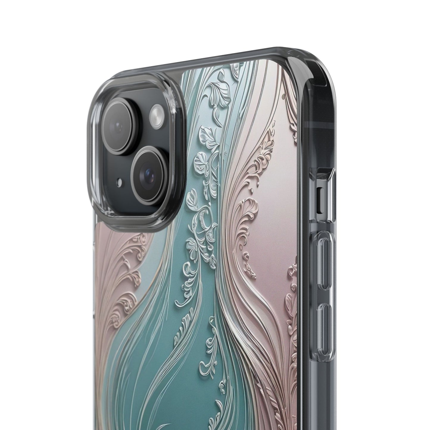 Elegant Clear Phone Cases,  Abstract Design
