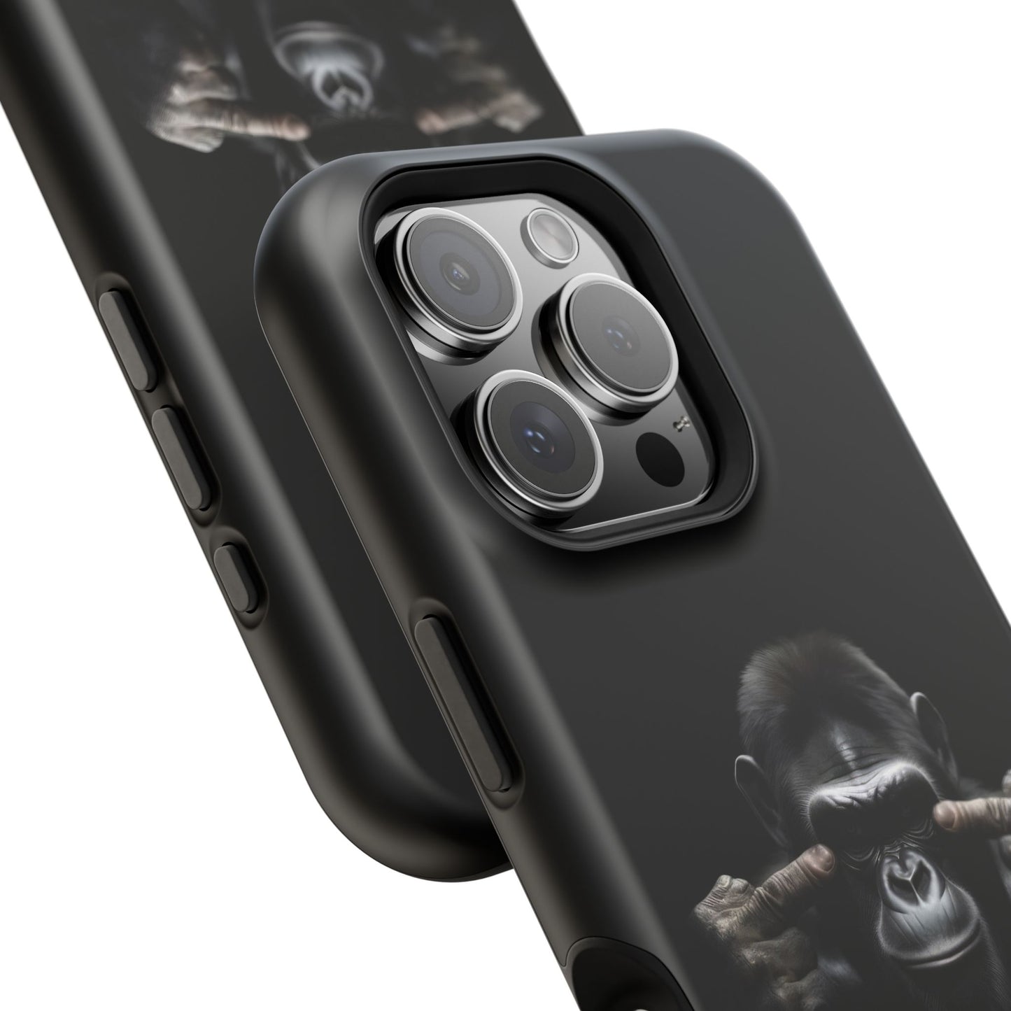 Edgy Gorilla Magnetic iPhone Case, Unique Cell Phone Cover