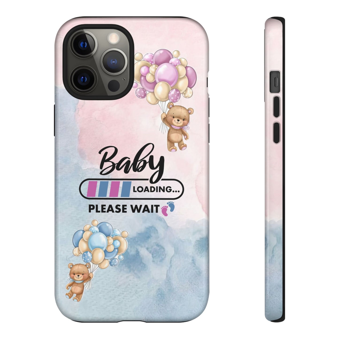 Cute Baby Loading Phone Case for iPhone - Maternity Cover for Pregnancy Reveal or Baby Shower