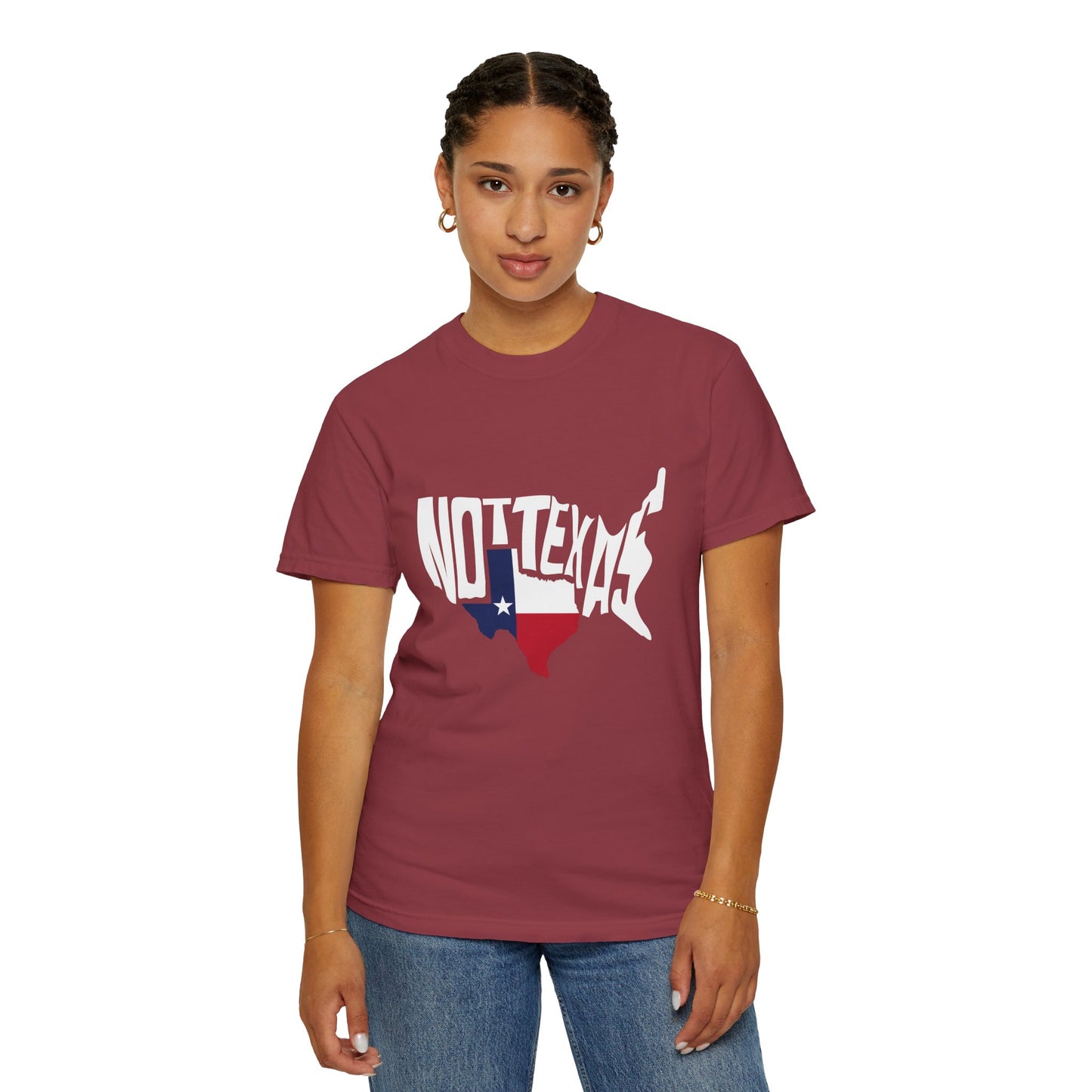 Unisex Garment-Dyed T-Shirt - Texas Graphic Tee - Fun Casual Wear for Texas Lovers