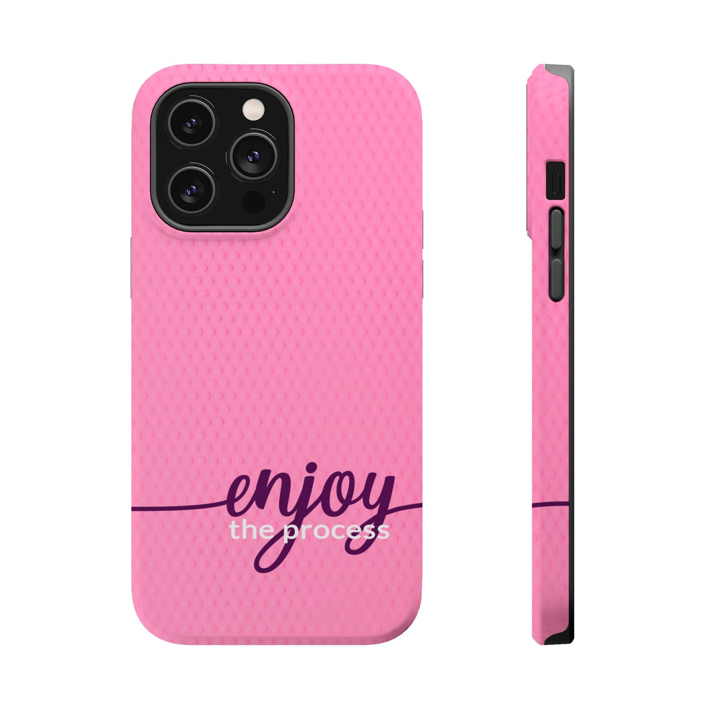 Enjoy the Process Magnetic Case - Motivational Pink Phone Cover for Women