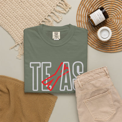 Texas Pride Unisex Garment-Dyed T-Shirt - Casual Style for State Lovers