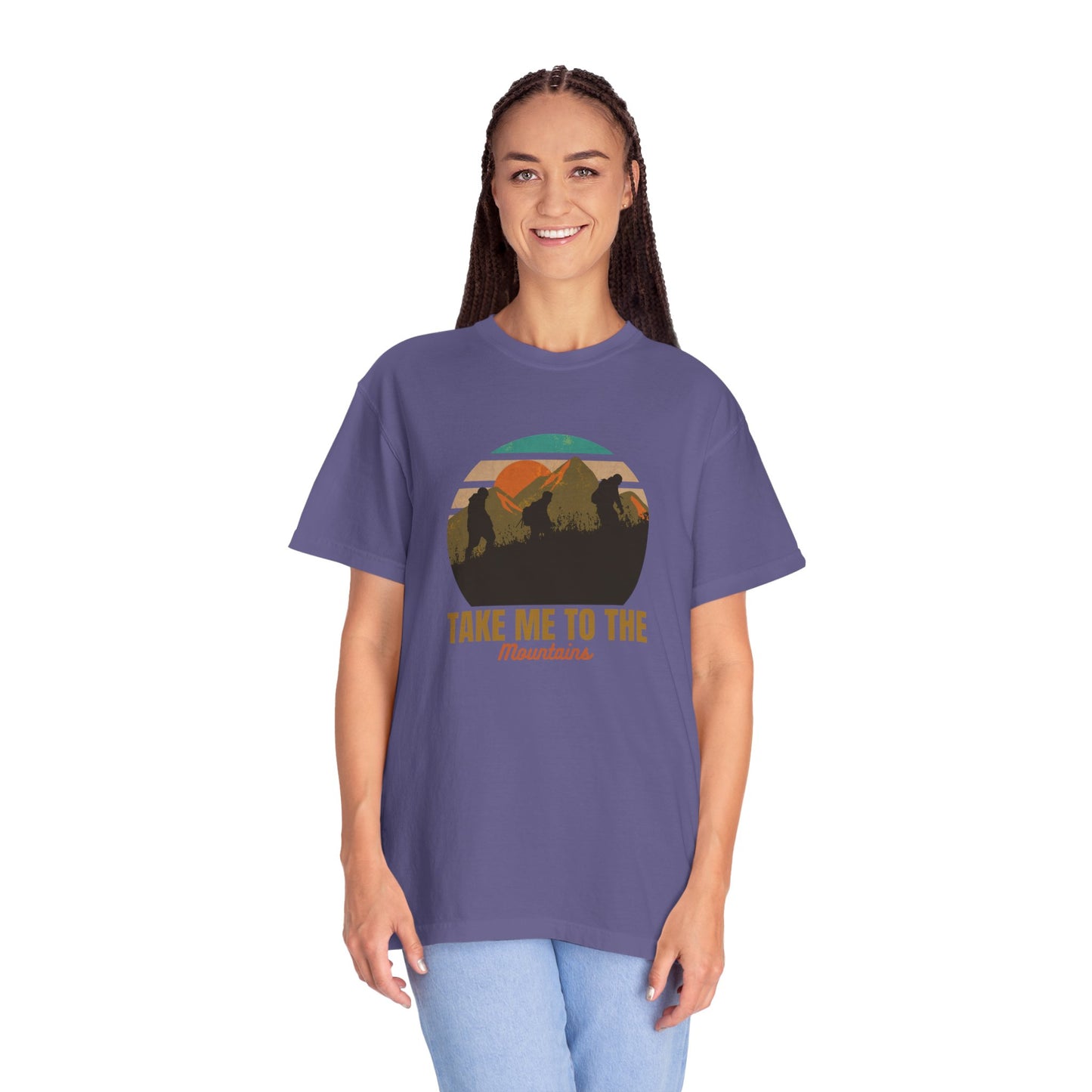 Take Me To The Mountains Unisex Garment-Dyed T-shirt