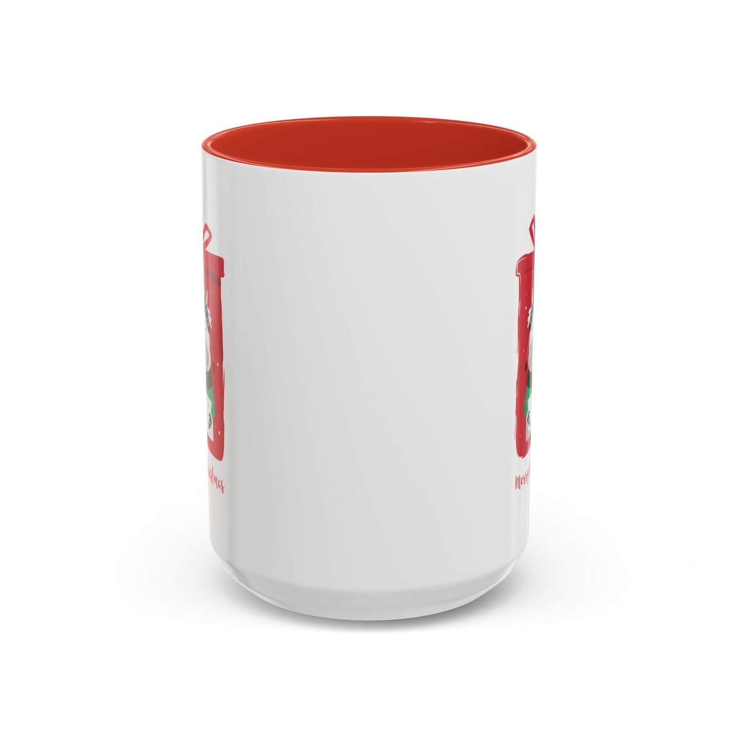 Merry Christmas Accent Coffee Mug (11, 15oz)