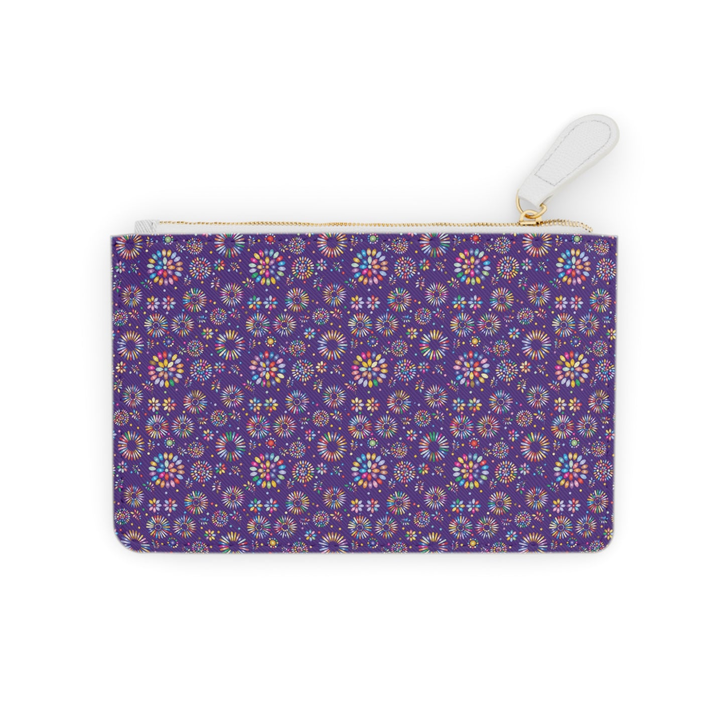 Vibrant Vibes: Happy Color Mini Clutch Bag / Purple