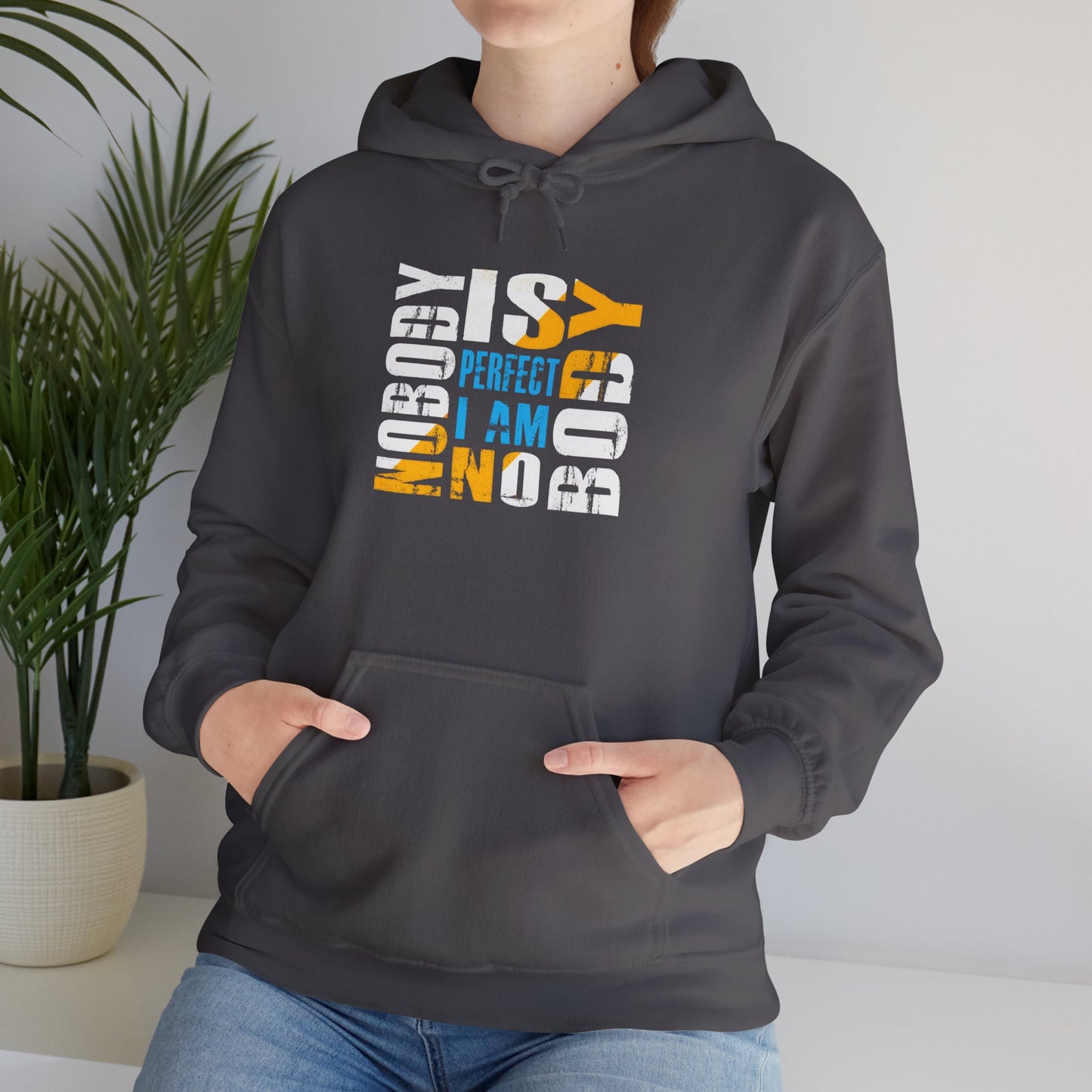 Nobody is Perfect Unisex Hoodie – Comfortable Sweatshirt for Everyday Wear