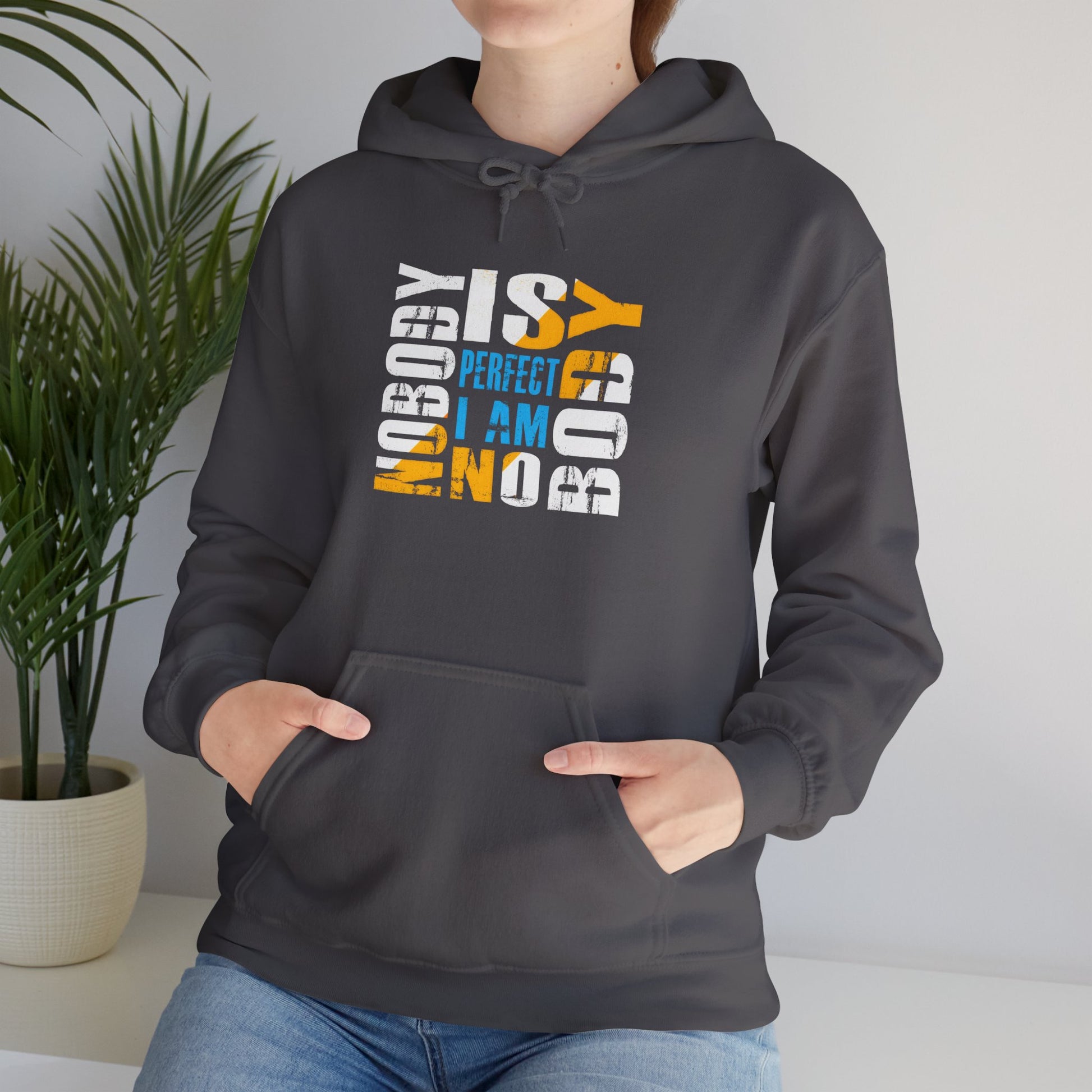 Nobody is Perfect Unisex Hoodie – Comfortable Sweatshirt for Everyday Wear
